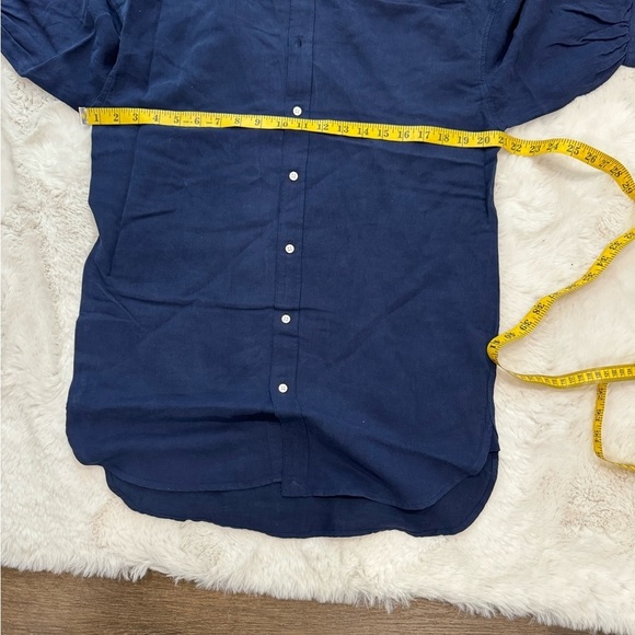 POLO RALPH LAUREN Relaxed Fit Linen-Silk Twill Shirt . - Picture 7 of 13
